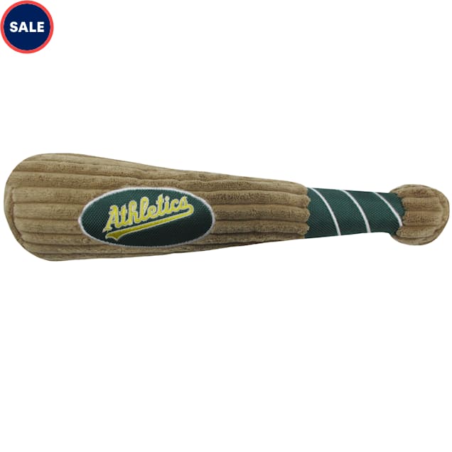 Pets First MLB Oakland Athletics Baseball Bat Toy, Large - Carousel image #1