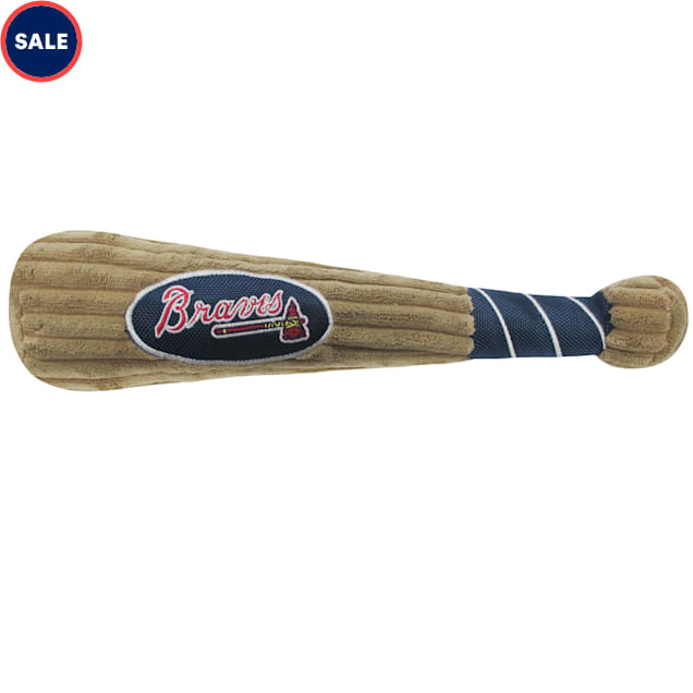 Pets First MLB Atlanta Braves Baseball Bat Toy, Large - Carousel image #1