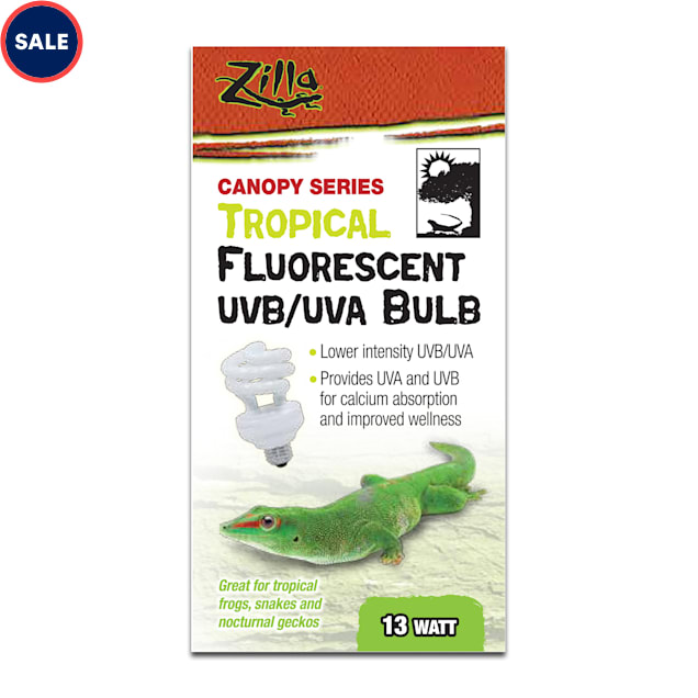 Zilla Tropical Fluorescent UVB/UVA Bulb, 13 Watts - Carousel image #1