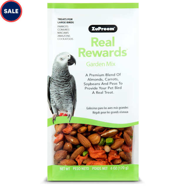 ZuPreem Real Rewards Garden Mix Treats for Large Birds - Carousel image #1