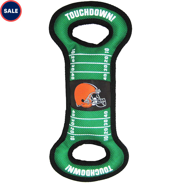 Pets First Cleveland Browns Field Tug Dog Toy Medium Petco