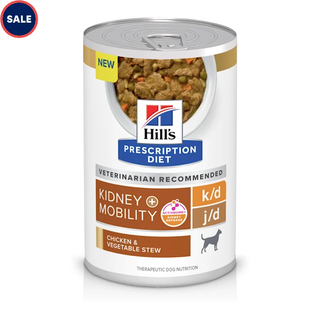 Hill's Prescription k/d Kidney + Mobility Stew Dog Food, 12.5 oz