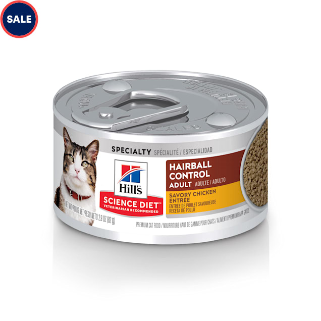 Hill s Science Diet Adult Hairball Control Savory Chicken Entree