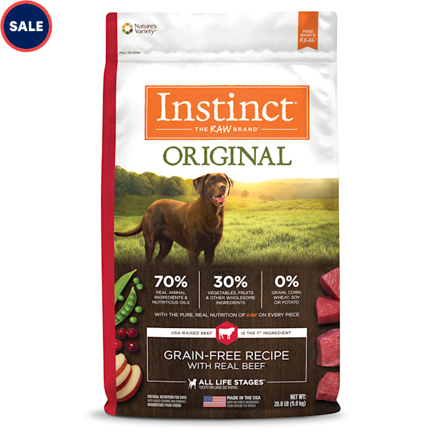 Instinct Original Grain Free Recipe with Real Beef Natural Dry Dog Food, 20 lbs. - Carousel image #1