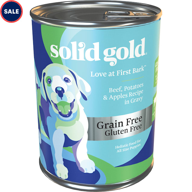 Solid Gold Love At First Bark Beef, Sweet Potato & Apple Grain Free Wet Puppy Food, 13.2 oz., Case of 6 - Carousel image #1