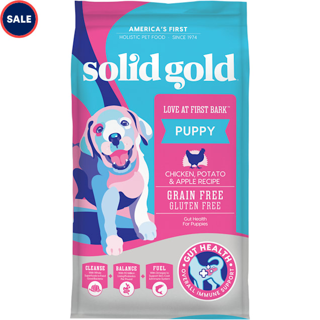 Solid Gold Love At First Bark Chicken, Sweet Potato & Apple Grain Free Dry  Puppy Food, 24 lbs.
