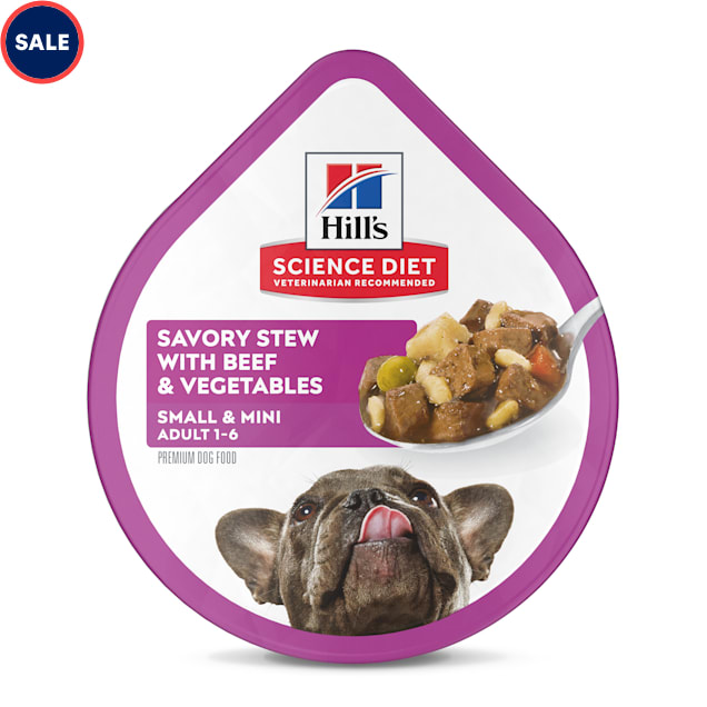 Hill's Science Diet Adult Small Paws Savory Stew Beef & Vegetables