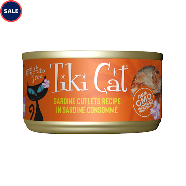 Tiki Cat Tahitian Grill Sardine Wet Cat Food 2.8 oz. Case of 12