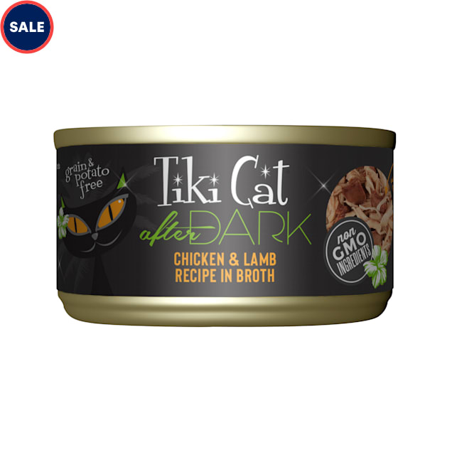 Tiki Cat After Dark Chicken & Lamb Wet Cat Food, 2.8 oz., Case of 12 - Carousel image #1