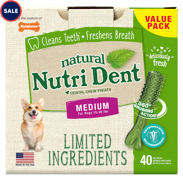 Nylabone Nutri Dent Limited Ingredients Medium Fresh Breath Dental