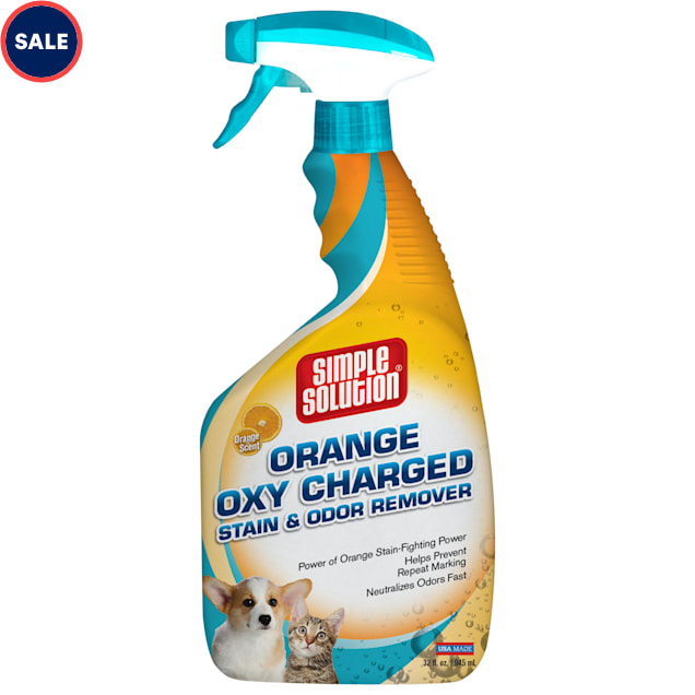 Simple Solution Orange Oxy Charged Stain+Odor Remover, 32 fl. oz. Petco