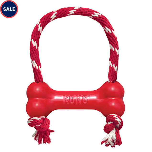 KONG Goodie Bone Rope Dog Toy, Medium - Carousel image #1