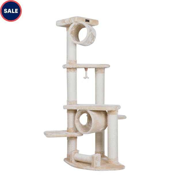 Armarkat Beige Classic Real Wood Cat Tree Model A7463, 74" H - Carousel image #1