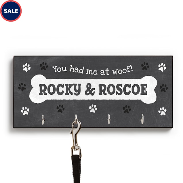 Personalized dog leash holder sales