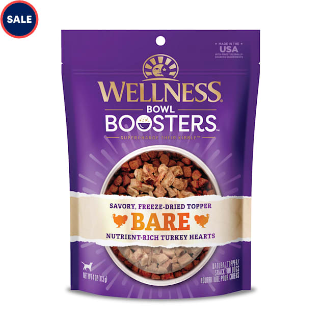 Wellness CORE Natural Bowl Boosters Bare Mixer or Topper Freeze Dried Turkey Dry Dog Food 4 oz. Petco