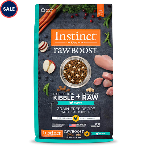 Instinct Raw Boost Puppy Grain Free Recipe with Real Chicken Natural Dry Dog Food, 10 lbs. - Carousel image #1