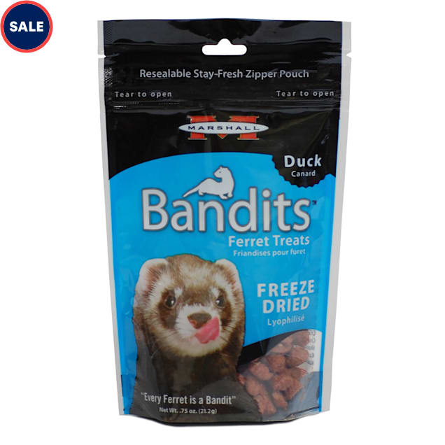 Marshall Ferret Extreme Freeze Dried Duck Flavored Treats, 0.75 oz. - Carousel image #1