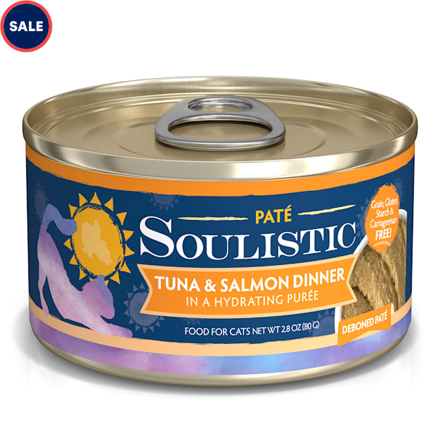 Soulistic Pate Tuna Salmon Dinner in a Hydrating Puree Wet Cat