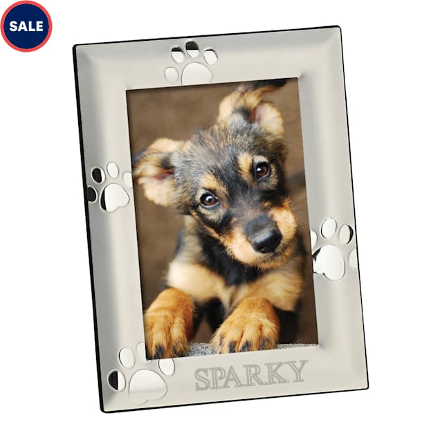 Custom Personalization Solutions Personalized Vertical Silver Dog Frame - Carousel image #1