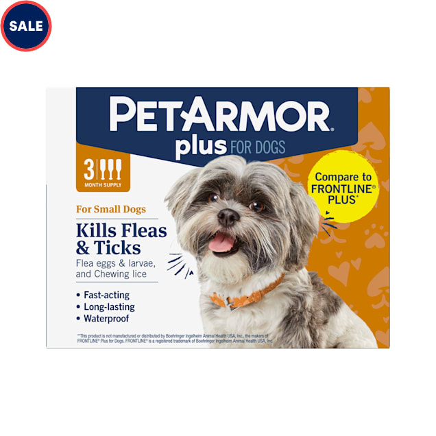 PetArmor Flea & Tick Topical Prevention for Dogs 5-22 lbs., 3 month - Carousel image #1