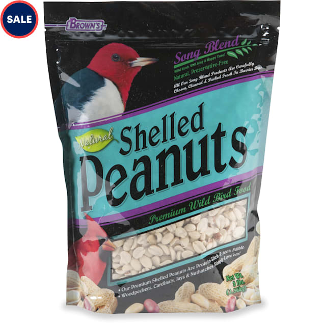 Brown's Natural Shelled Peanuts for Birds, 3 LBS - Carousel image #1