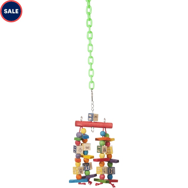 Super Bird Creations Katy's ABCs Jr. Hanging Bird Toy, Medium - Carousel image #1