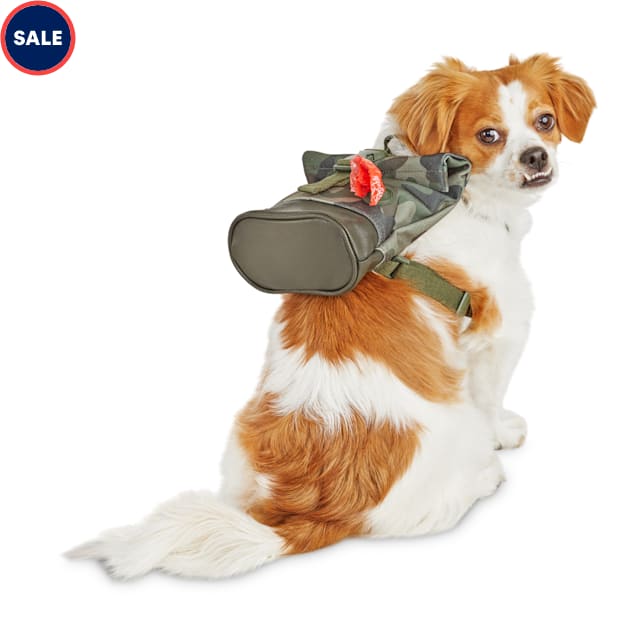 Reddy Camo Canvas Dog Backpack, XSmall/Small Petco