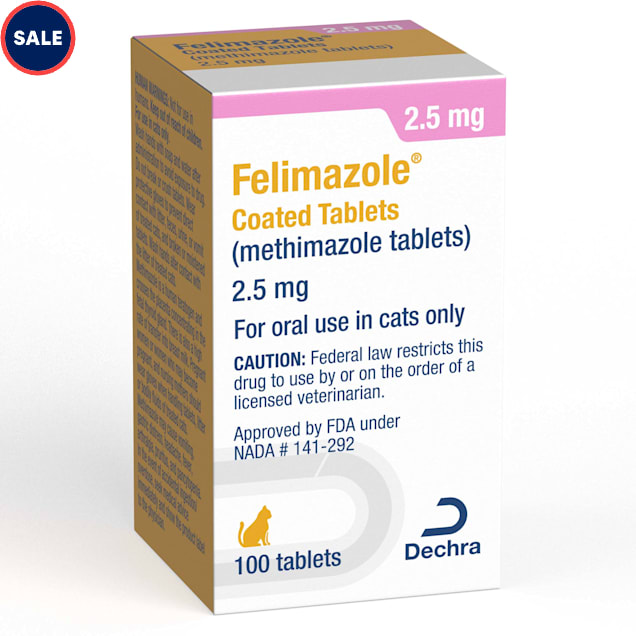 Felimazole 2.5 mg, 100 Tablets | Petco