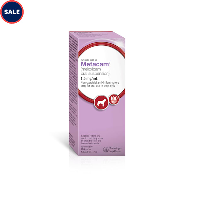 Metacam Anti-Inflammatory Oral Suspension for Dogs, 1.5mg/mL, 100mL ...