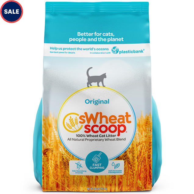 Swheat Scoop Unscented Natural Wheat Scoopable Cat Litter, 36 lbs. Petco