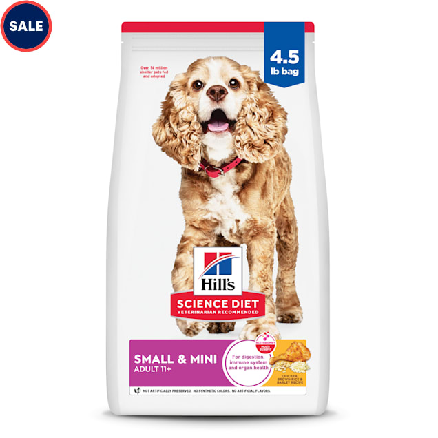 Hill s Science Diet Adult 11 Small Mini Chicken Meal Brown Rice Barley Recipe Dry Dog Food 15.5 lbs