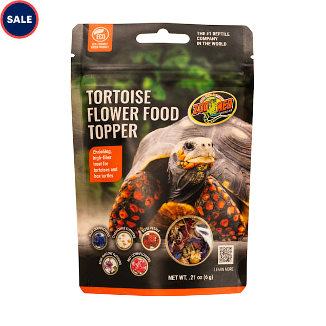 Zoo Med Tortoise & Box Turtle Flower Food Topper, 0.21 oz. - Carousel image #1