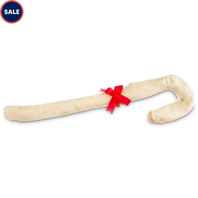 Holiday Tails Giant Rawhide Cane Dog Chew, 10.6 oz. - Carousel image #1