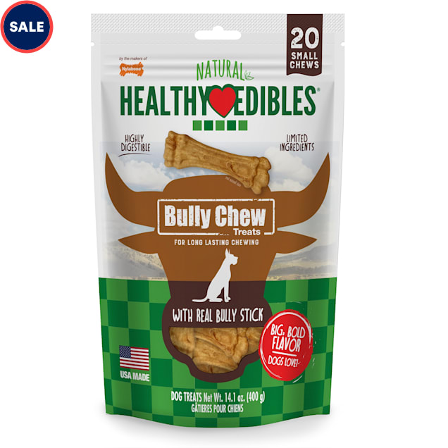 Nylabone Bully Stick Chews for Small Dogs, 20 Count