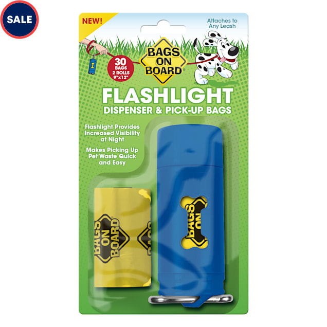 Bags on Board Flashlight Dispenser & Pickup Bags Refill for Dogs, 30 Bags - Carousel image #1