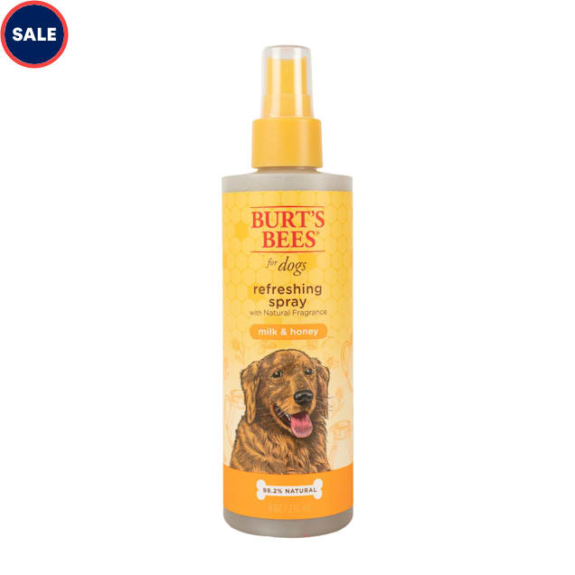 Binnenwaarts Compliment Stewart Island Burt's Bees Natural Pet Care Deodorizing Spray Milk & Honey Scent, 8 fl.  oz. | Petco