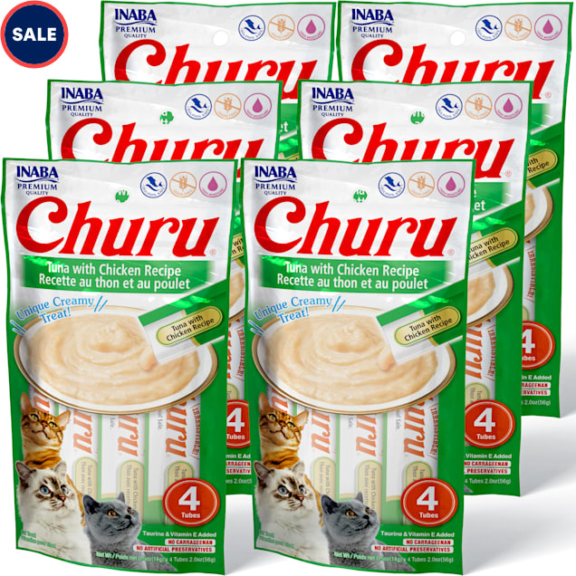 Inaba Churu Tuna with Chicken Recipe Cat Treats, .5 oz., Count of 24 - Carousel image #1