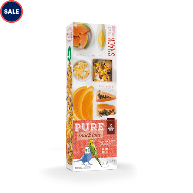 White Mill Gourmet Seed Sticks Papaya & Orange Flavor for Parakeet, 0.13 lbs. - Carousel image #1