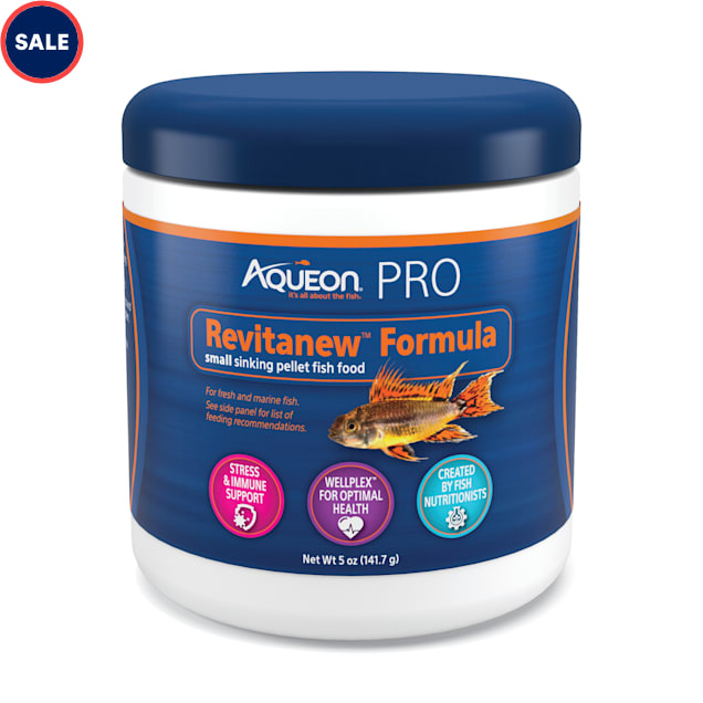 Aqueon Pro Revitanew Fish Food Medium Pellet 5 oz. Petco
