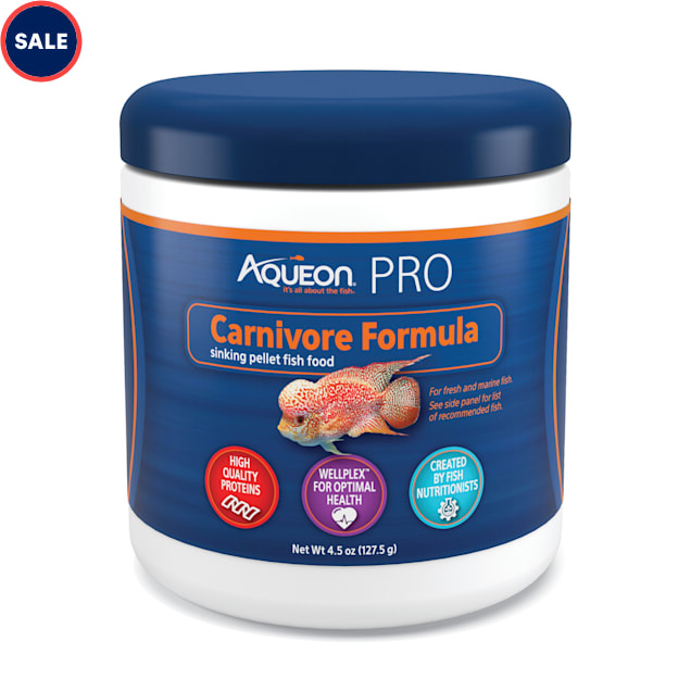 Aqueon Pro Carnivore Formula Fish Food Pellets, 4.5 oz. - Carousel image #1