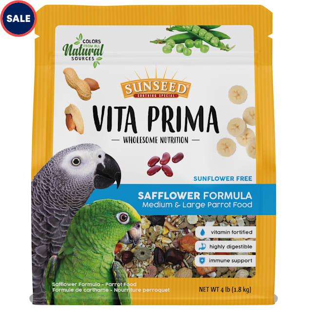 Sun Seed Vita Prima Safflower Large Parrot Food, 4 lbs. - Carousel image #1