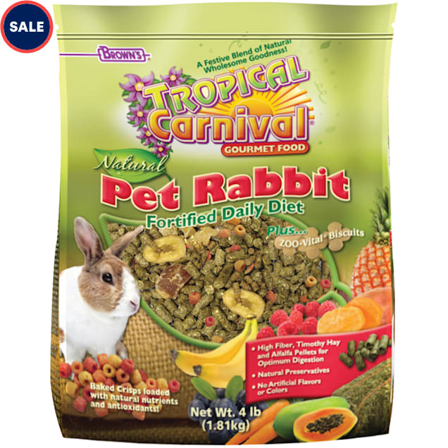 Brown s Tropical Carnival Natural Pet Rabbit Fortified Daily Diet