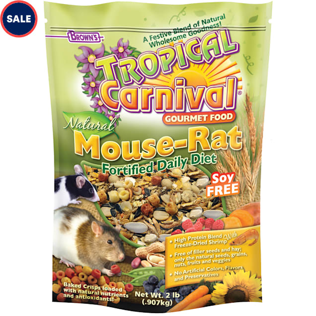 Brown s Tropical Carnival Mouse Rat Food 2 lbs