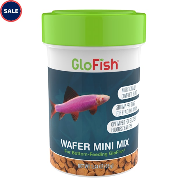 GloFish Wafer Mini Mix Bottom Feeding Fish Food 1.34 oz. Petco