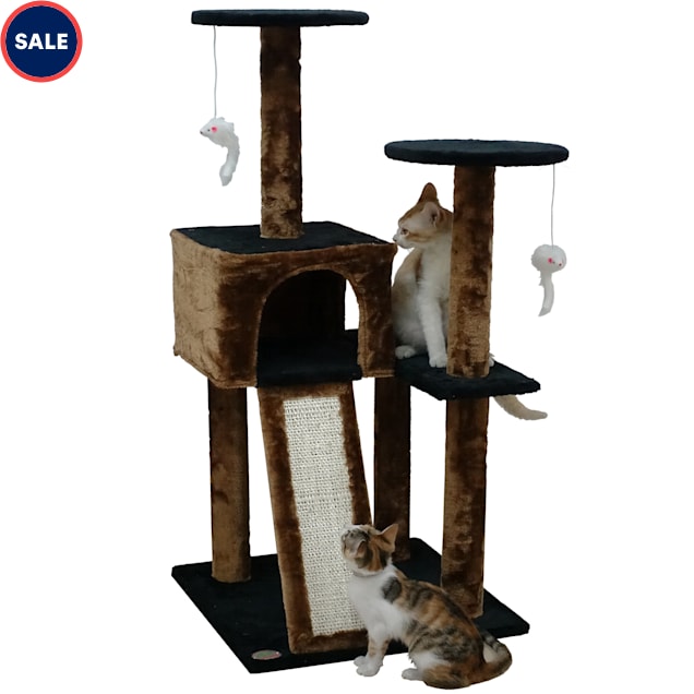 Go Pet Club 44 Kitten Cat Tree Brown Black