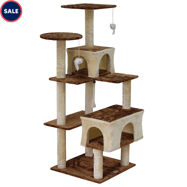 Go Pet Club 61 Kitten Tree House Beige Brown