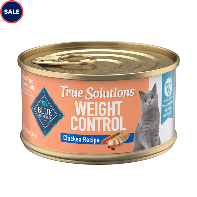 Blue Buffalo True Solutions Healthy Weight Formula Chicken Wet Cat Food 3 oz. Case of 24