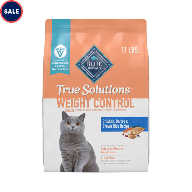 Blue Buffalo True Solutions Healthy Natural Weight Control Chicken Adult Dry Cat Food 11 lbs