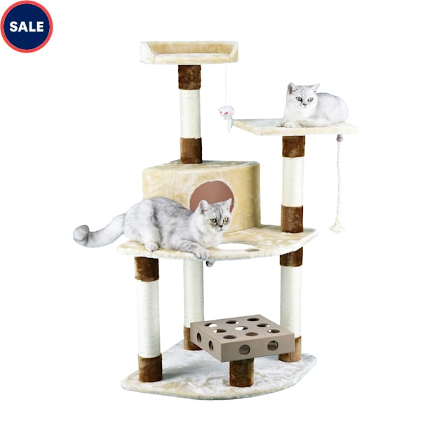 Go pet club iq busy box cat tree clearance