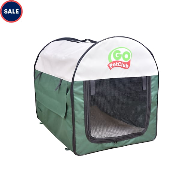 Go Pet Club Folding Soft Green Dog Crate 38